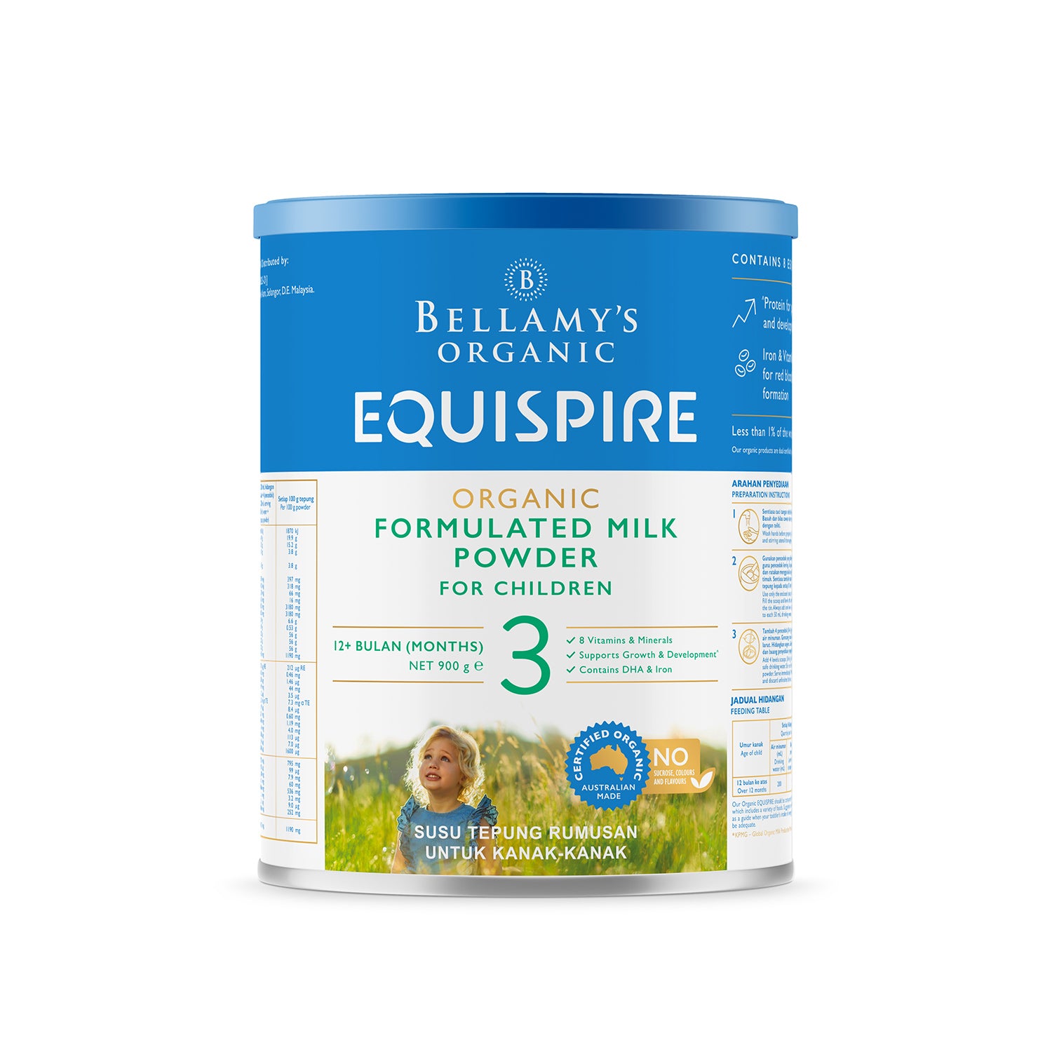 ミルク Bellamy's Organic Formula Step 3 Bellamy's Organic Step 3 Toddler Milk Drink Formula 900 g